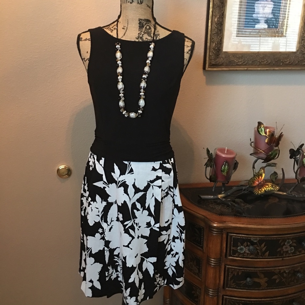 American living Black/White Summer Dress